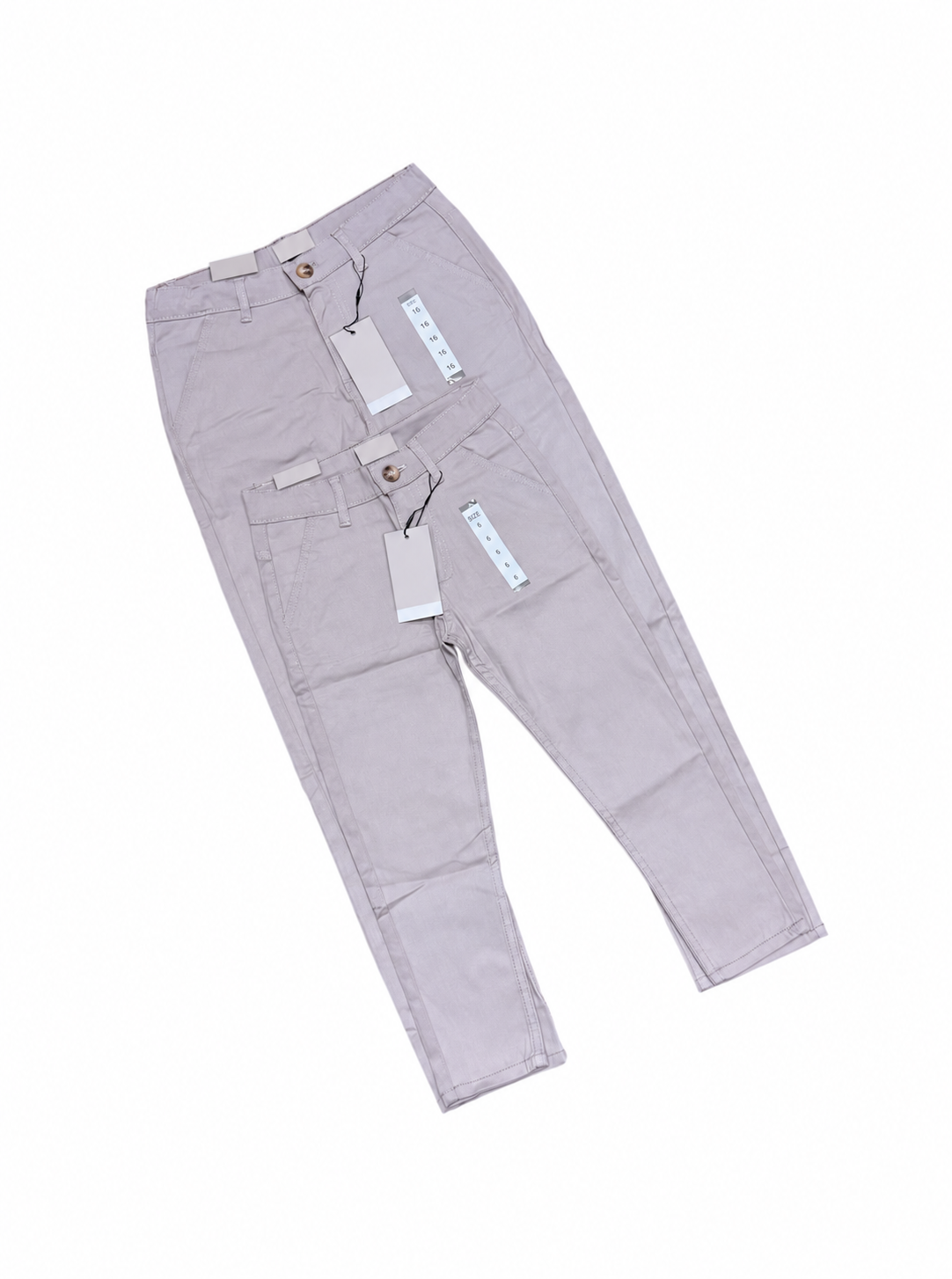Boys chino trousers in light neutral colour