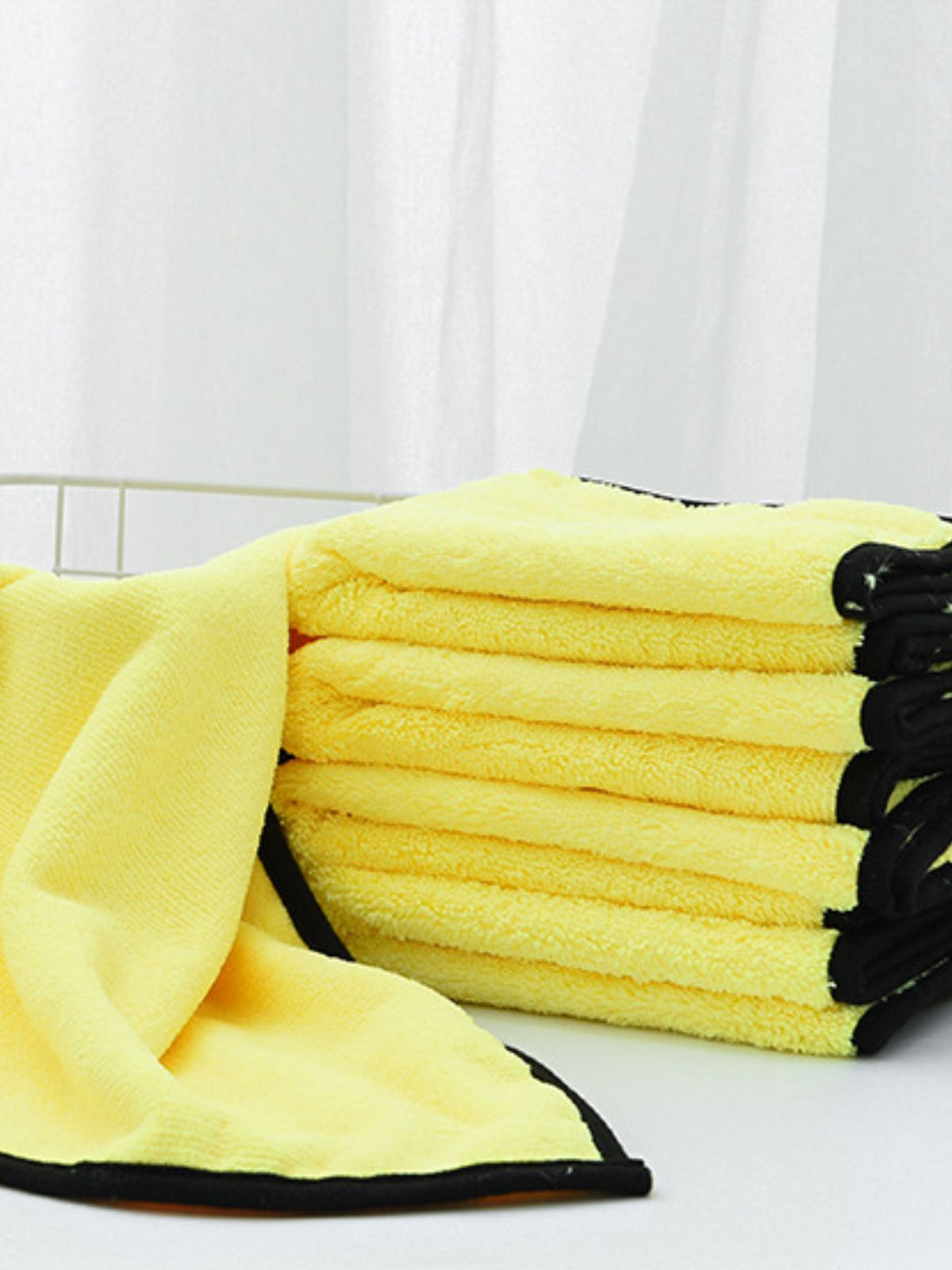 Canary Yellow plain towel style; one towel per order