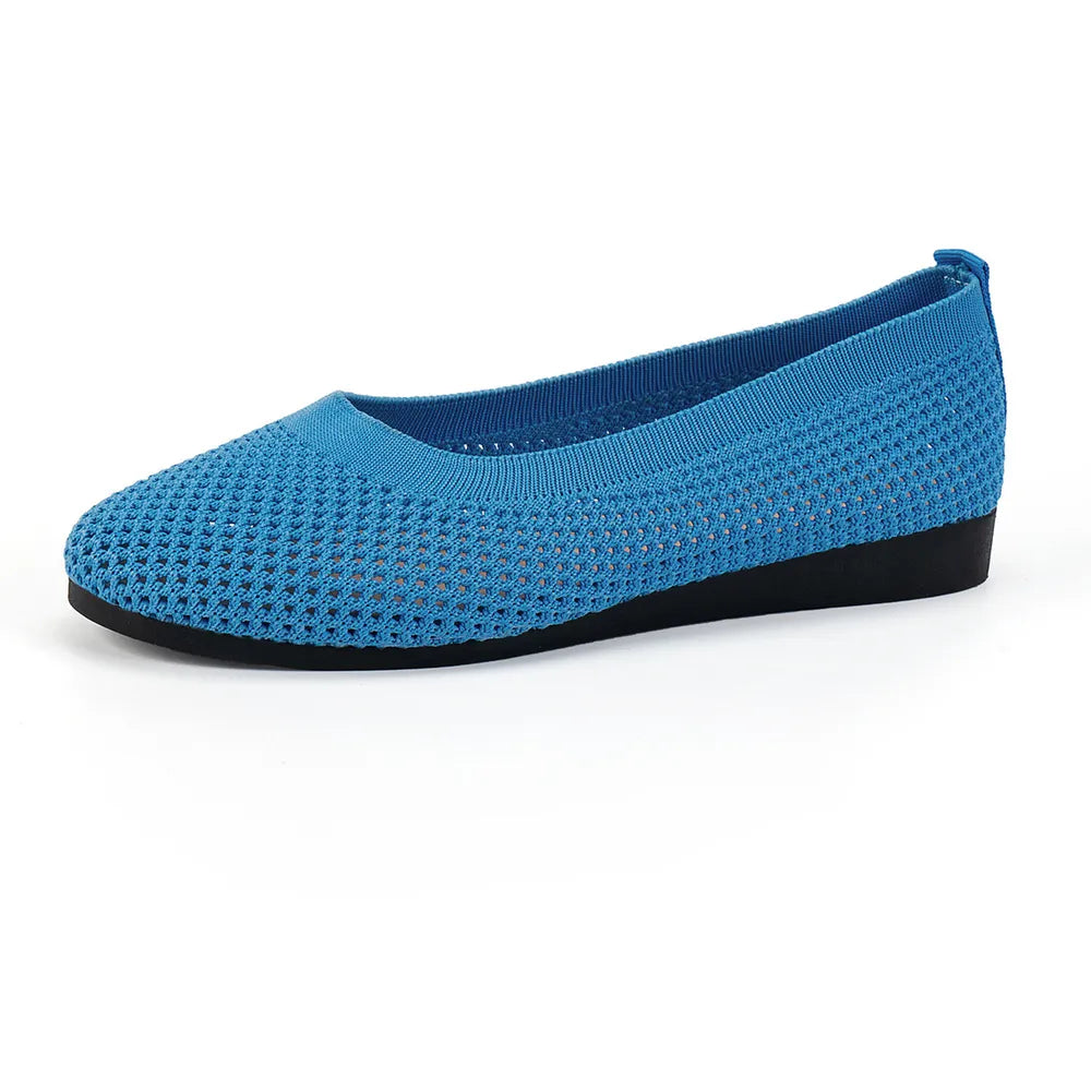 Solid Color Mesh Flat Slip-Ons — view 20 of 23