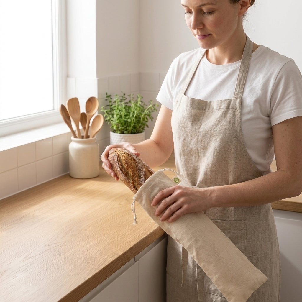 Linen Bread Bags — Set of 2