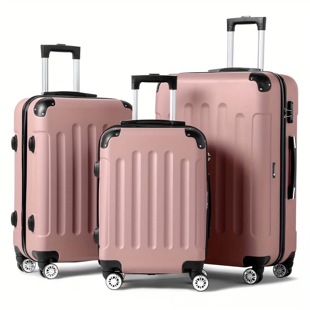 3-Piece Hard Shell Luggage Set – 20/24/28 Inch