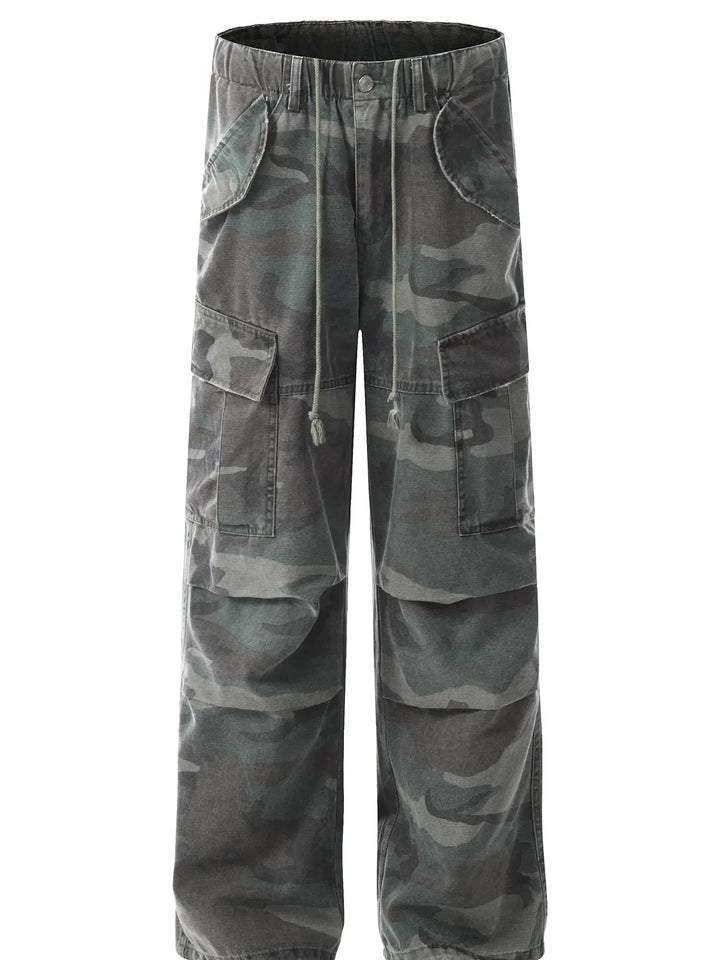Men's Urban Camouflage Multi-Pocket Cargo Pants