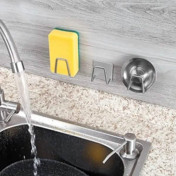 Three holder placement examples above a sink; the sold set contains two holders only, not three.