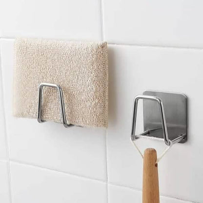 Two holder use examples with cloth and cleaning brush; these accessories are excluded.