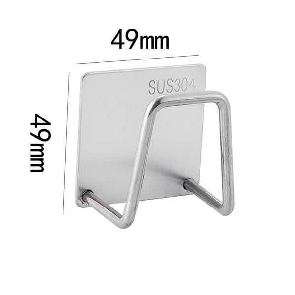 Supplier dimension guide for one sponge holder, showing a 49 mm square mounting plate.