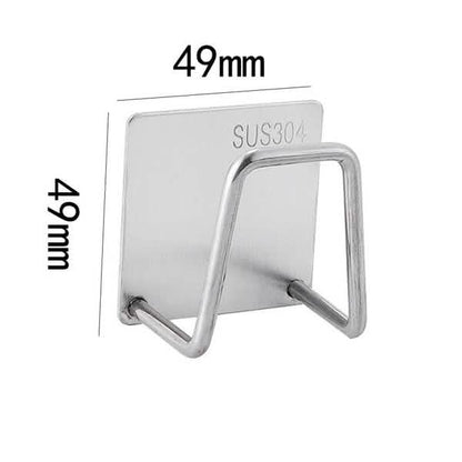 Supplier dimension guide for one sponge holder, showing a 49 mm square mounting plate.