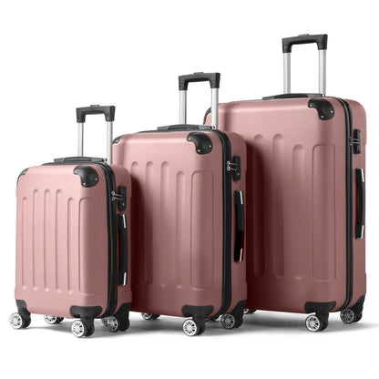 3-Piece Hard Shell Luggage Set – 20/24/28 Inch