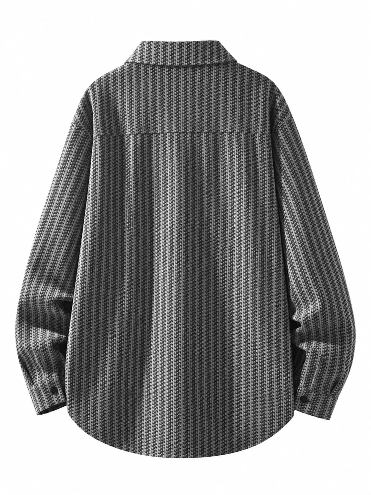 Back view of the Gray textured men’s shacket.