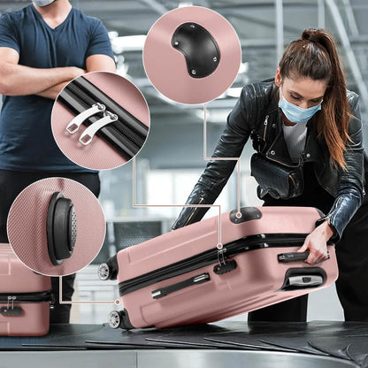 3-Piece Hard Shell Luggage Set – 20/24/28 Inch