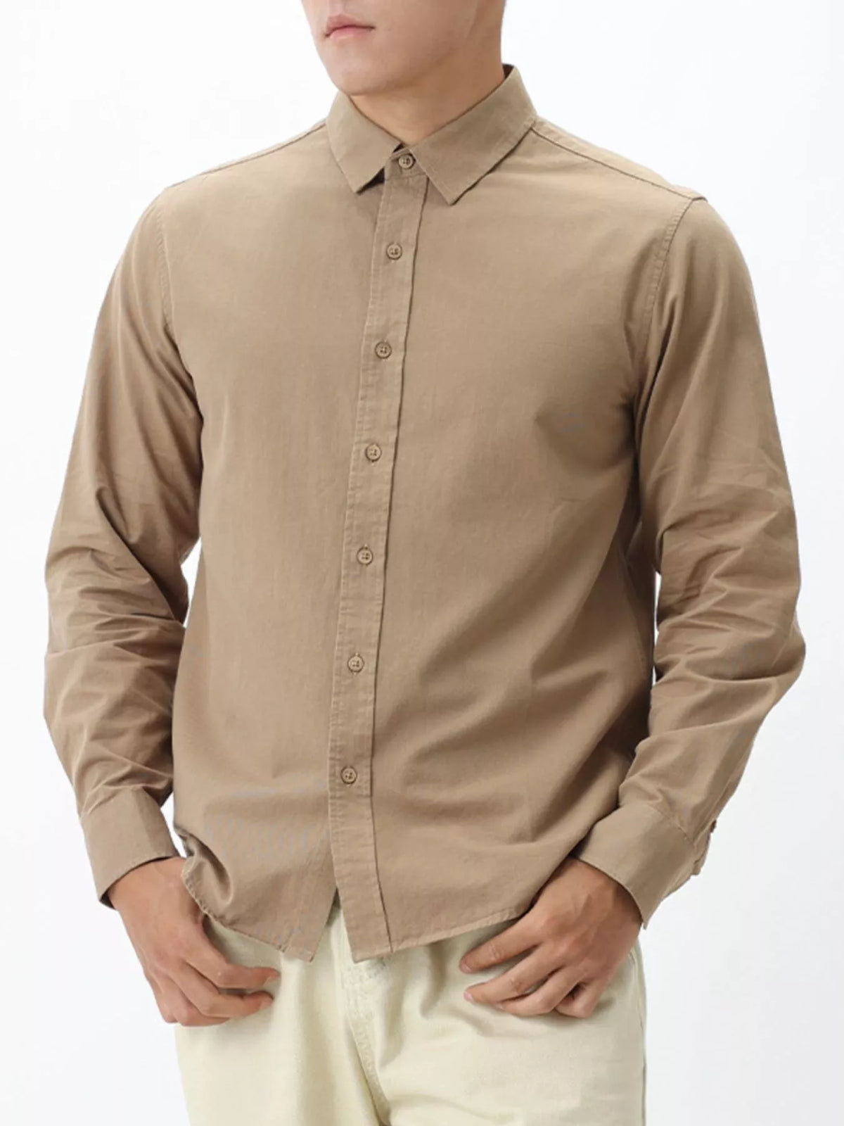 Men’s long-sleeve button-down shirt, alternate supplier view 5