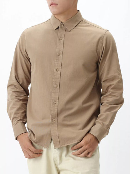 Men’s long-sleeve button-down shirt, alternate supplier view 5