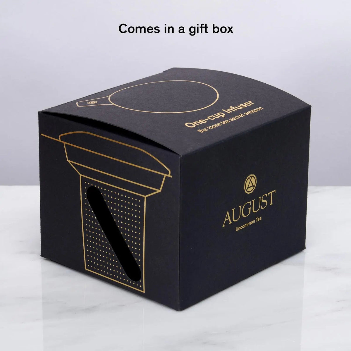 Gold Stainless August One Cup Tea Infuser packaging