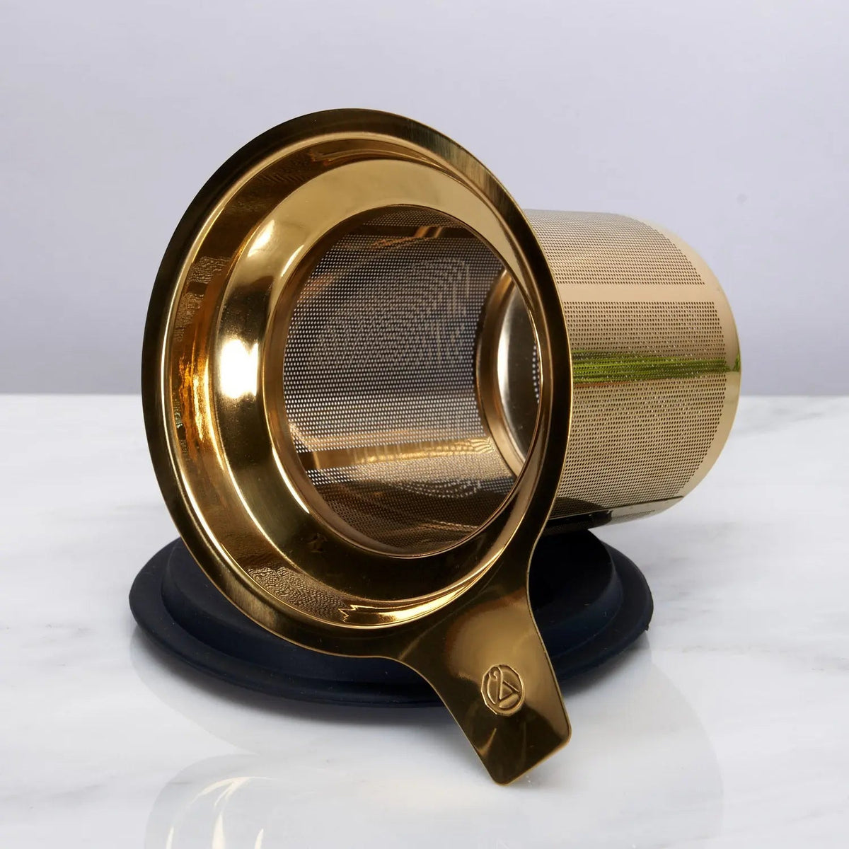 Gold Stainless August One Cup Tea Infuser, product view