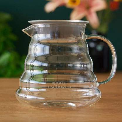 August Two Cup Glass Teapot, empty product view