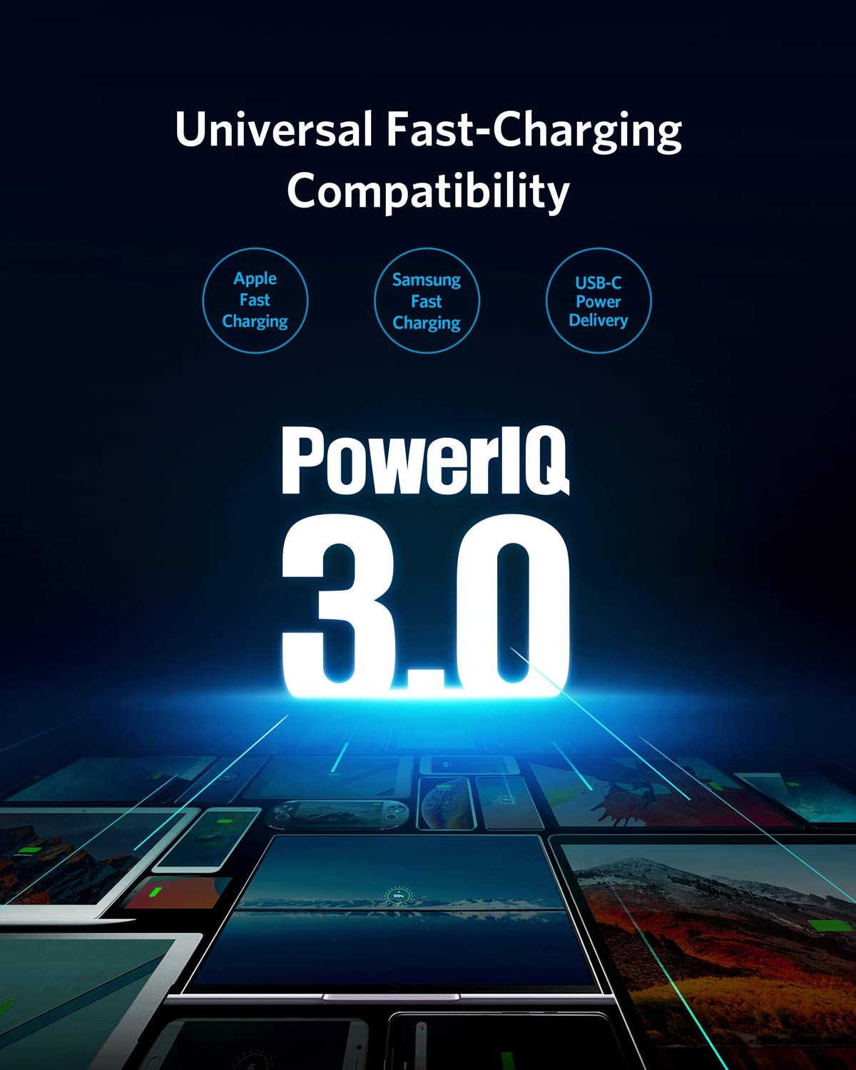 Anker PowerIQ 3.0 charging compatibility illustration