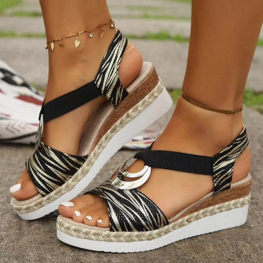 Open Toe Wedge Sandals product view