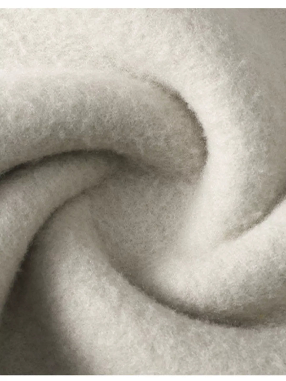 Beige sweatshirt fabric close-up