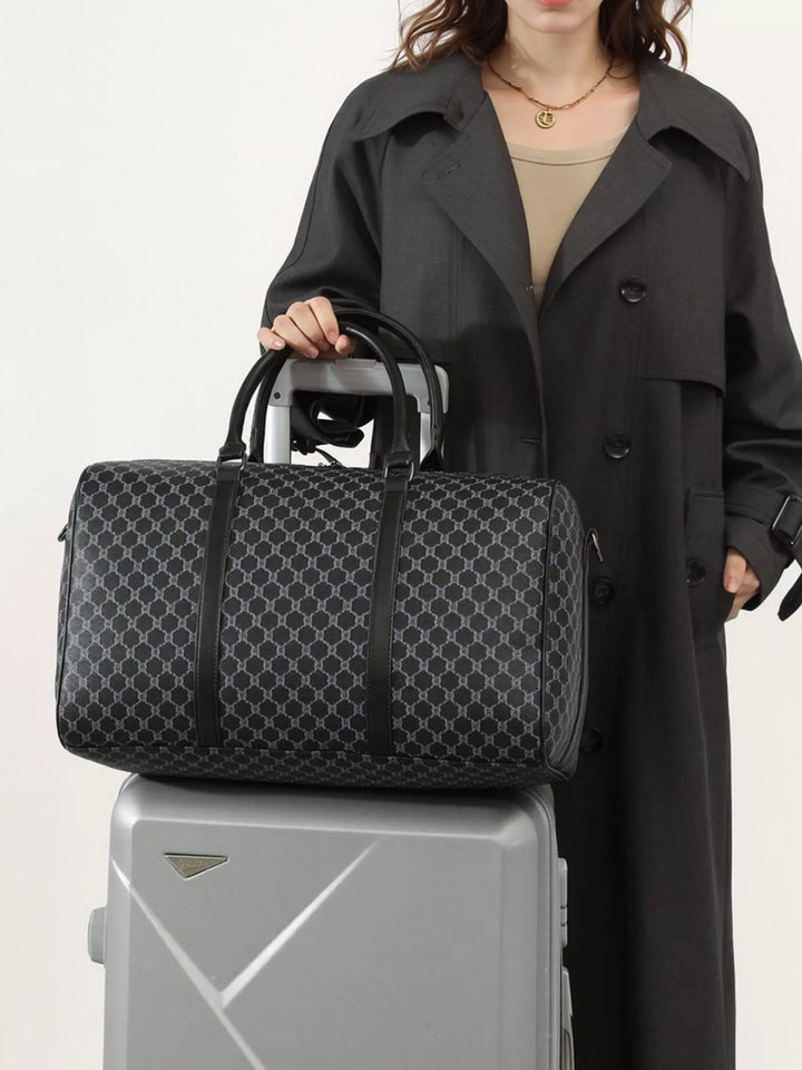 Geometric Pattern Travel Duffel Bag