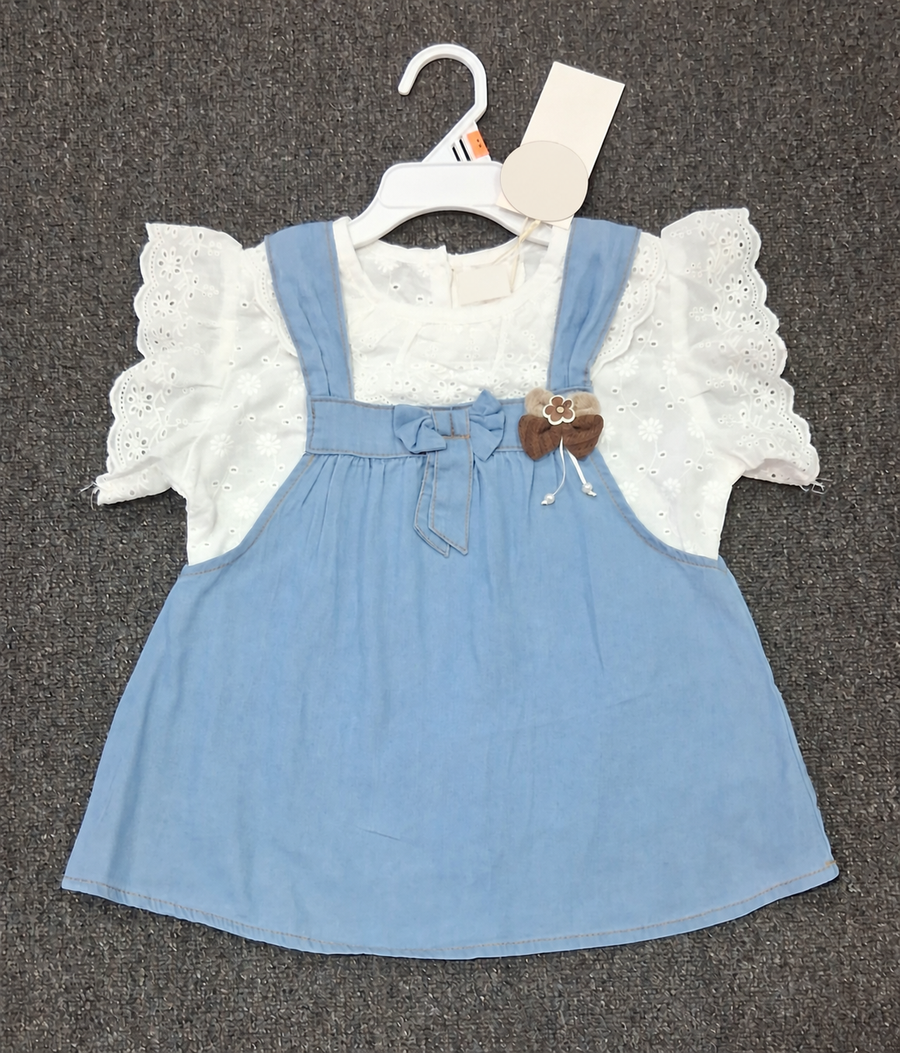 Girls' Denim Frock Set — Coming Soon Interest List