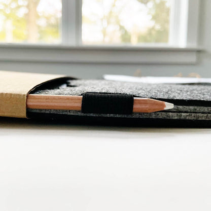 Close view of the Bagby FAMILY chalk pencil stored at the side