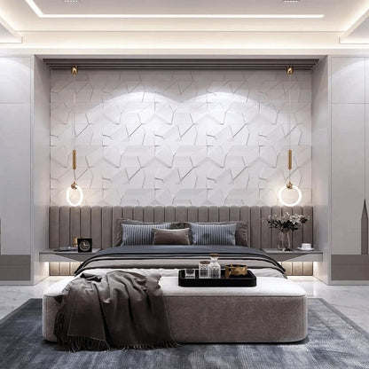 Bagby MINIMALIST clock in a modern bedroom setting