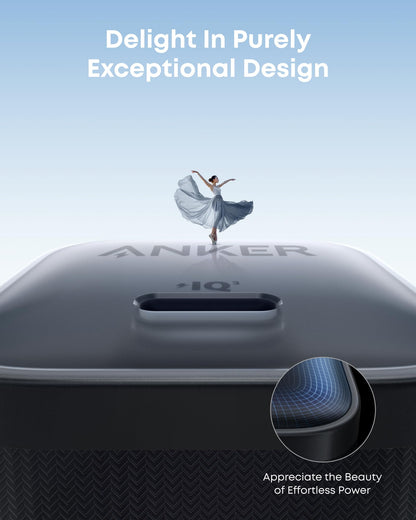 Anker Nano 45W — Black charger USB-C port and textured casing detail
