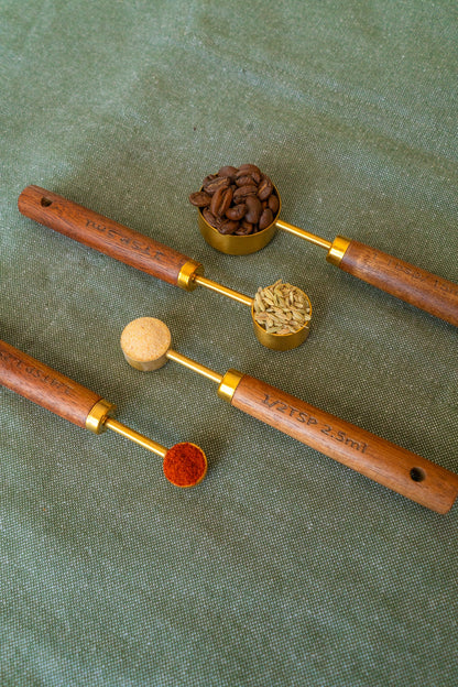 Rustic Wooden Measuring Spoon Set