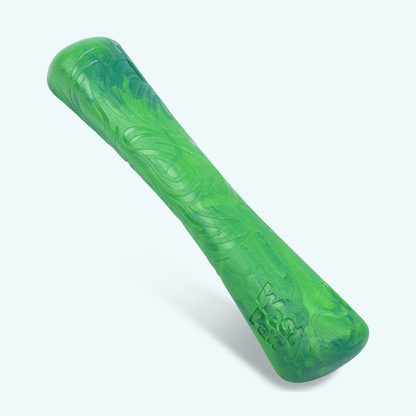 Emerald West Paw Drifty bone-shaped dog toy; one toy in the selected size and color.