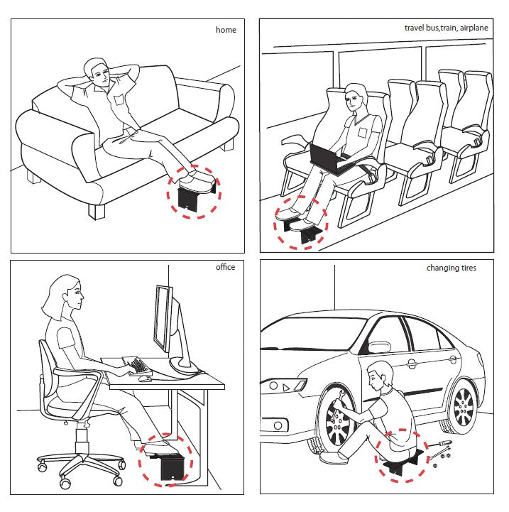 Econo-High Portable Folding Footrest