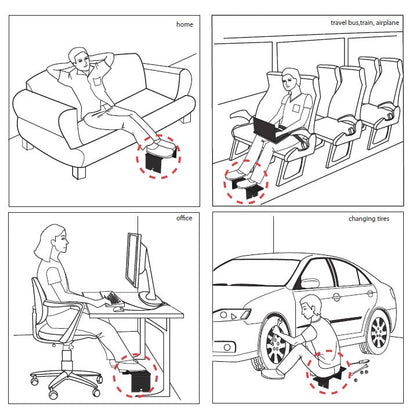 Econo-High Portable Folding Footrest