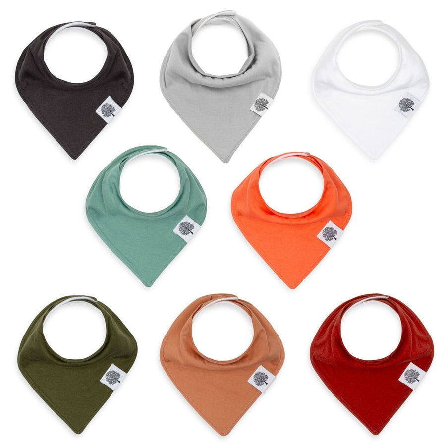 Estes Bandana Baby Bibs — Set of 8