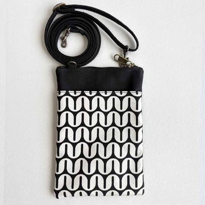 Mini Phone Crossbody – Geometric Print