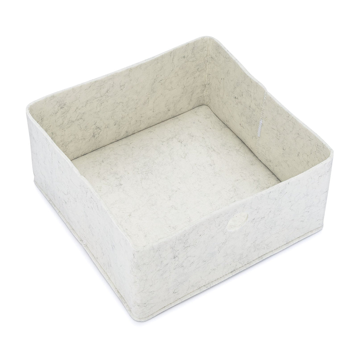One empty large felt organizer; sold as part of the three-bin set.