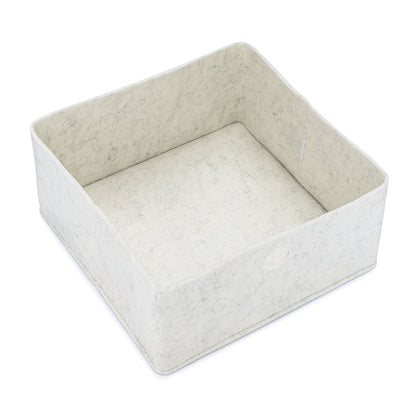 One empty large felt organizer; sold as part of the three-bin set.