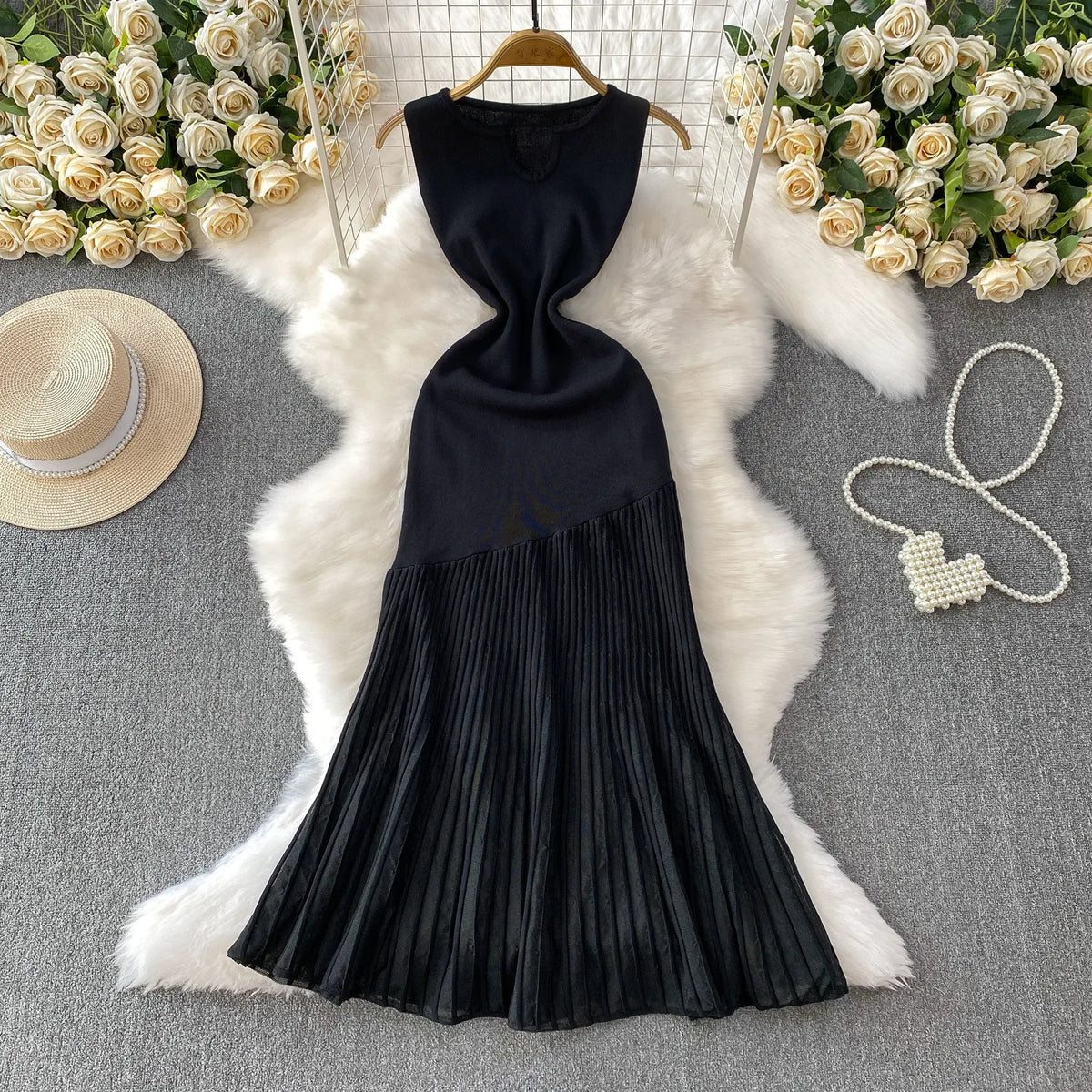 Women's Pleated Dress — Style 2 — view 6