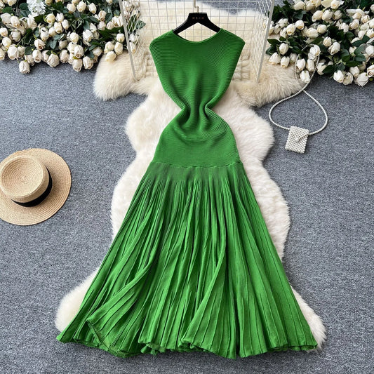 Women's Pleated Dress — Style 3 — view 1