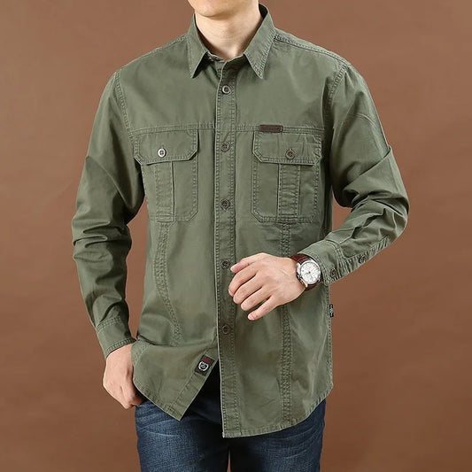 Men's Long-Sleeve Shirt — Style 4 — view 1