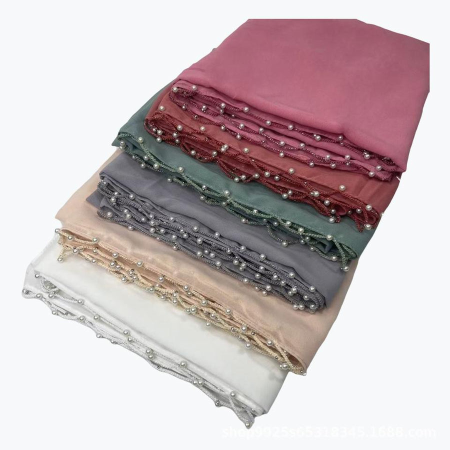 Embellished Chiffon Scarf