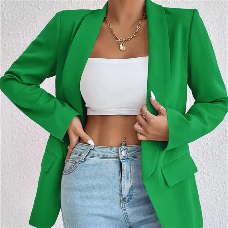 Women's Long-Sleeve Blazer — Style 2 — view 3