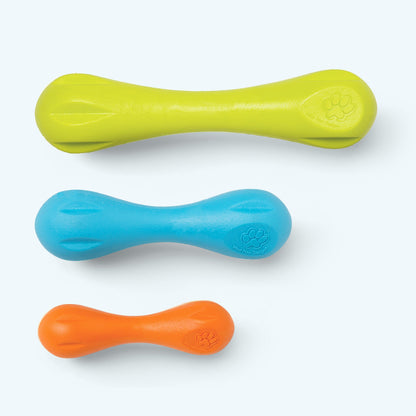 West Paw Hurley color options shown together; one toy in the selected size and color is included per order.