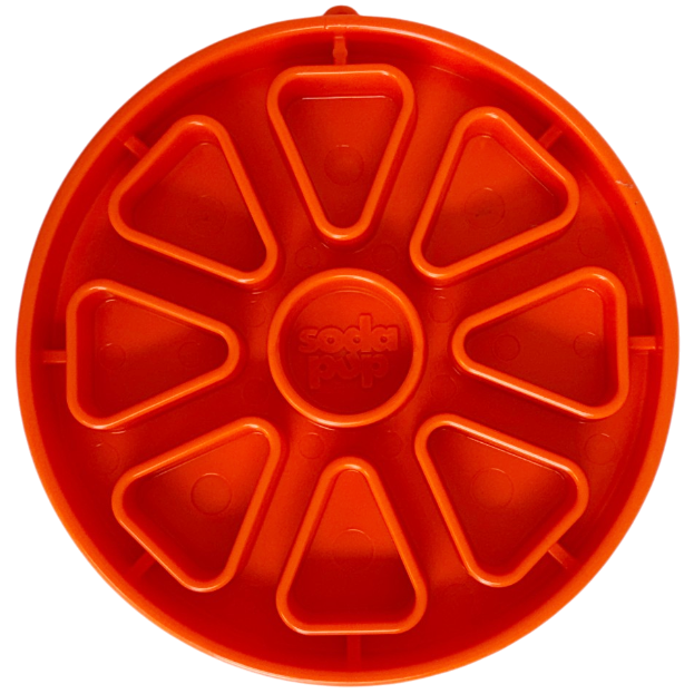 Orange Citrus Softie eTray viewed from above, with citrus-slice food wells; one tray included.