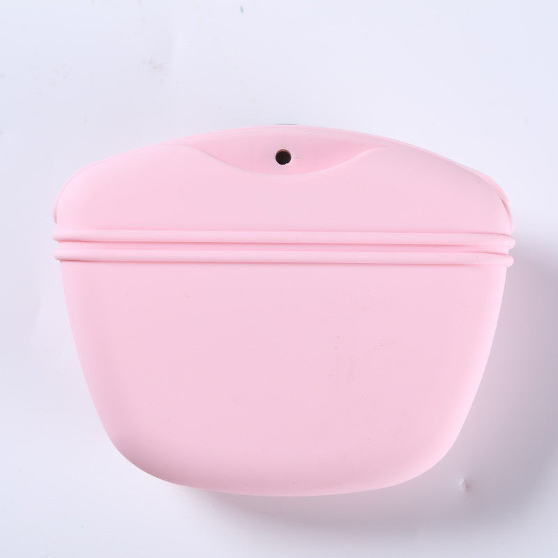 Pink Milou & Lumi clip-on dog training treat pouch, sold individually