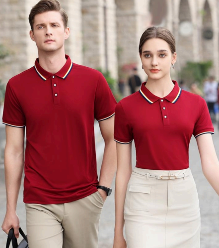 Contrast-Piped Polo Shirt — Style TS1102