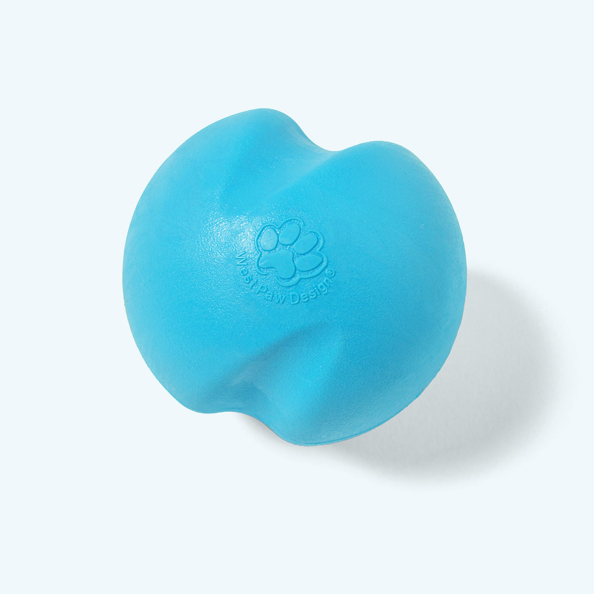 XS Aqua Blue West Paw Jive ball.