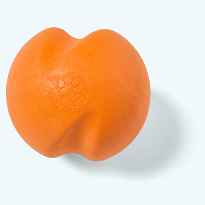 Small Tangerine West Paw Jive ball.