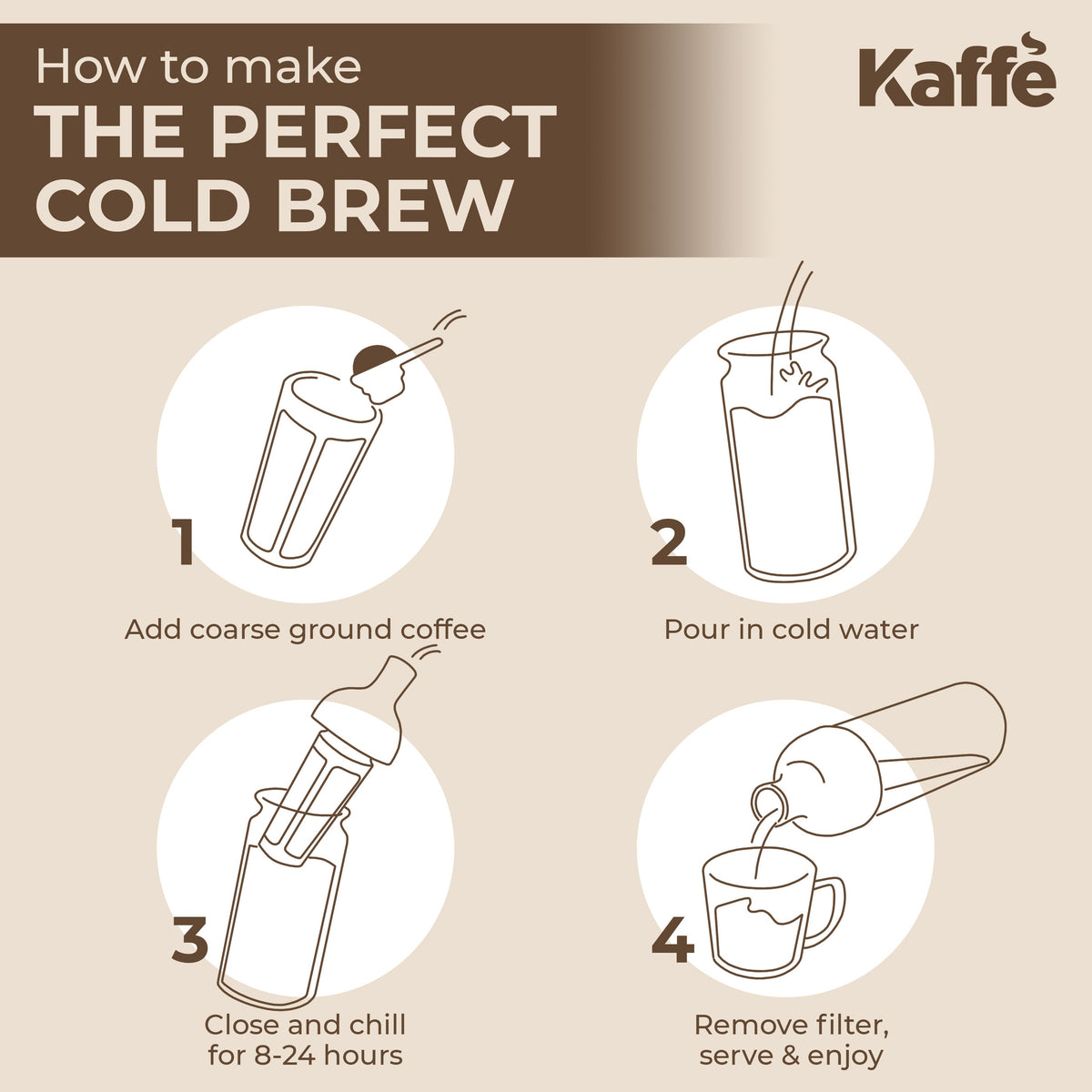 Kaffe Cold Brew Bottle KF9040 — 1 Liter