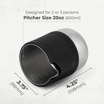 Kaffe KFFP01 manufacturer capacity and dimension guide for the 600 ml pitcher