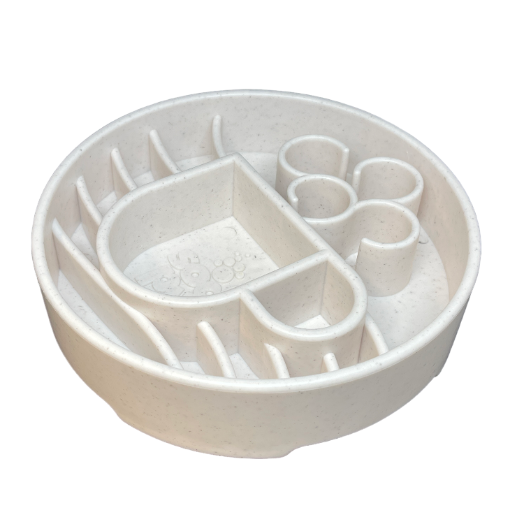 Side angle showing Java eBowl depth and feeding compartments