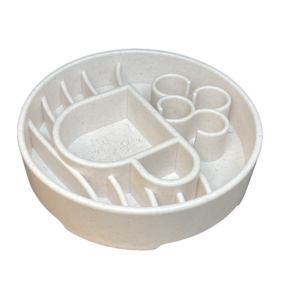 Side angle showing Java eBowl depth and feeding compartments