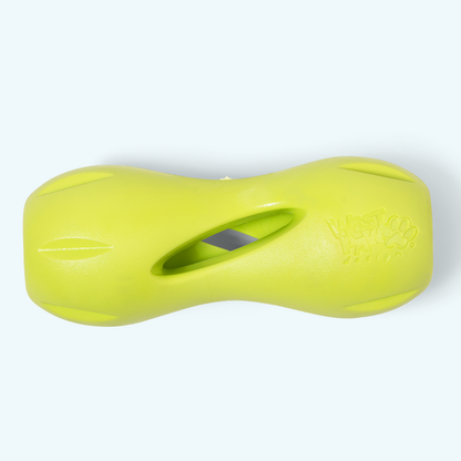 Granny Smith West Paw Qwizl treat toy, shown alone.
